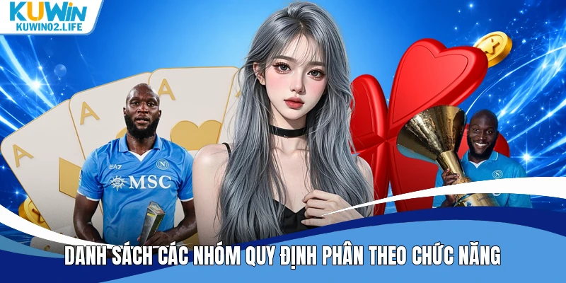Danh sách các nhóm quy định phân theo chức năng